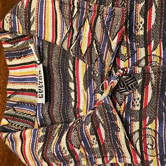 Chicos Design Blazer Aztec Woven Design, Size 1 - Picture 5 of 9